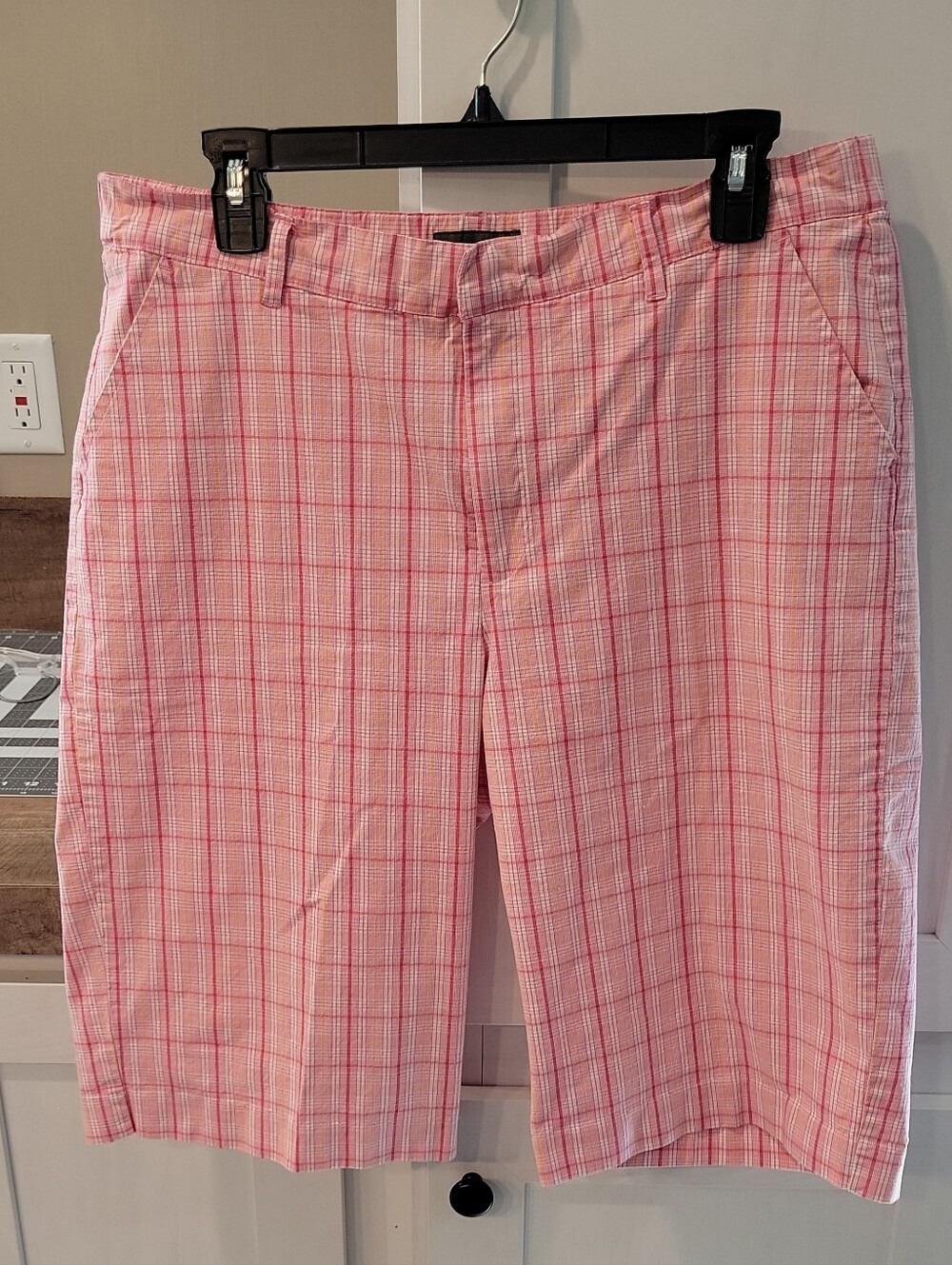 Mountain Lake Pink Plaid Chinos